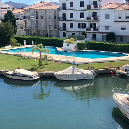 Port Sotavent 2C - Apartamento En La Marina De Empuriabrava - Piscina Comunitaria, - Parking - Vistas Al Canal - Cerca Centro Y Playa Extérieur photo