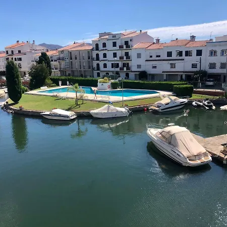 Port Sotavent 2C - Apartamento En La Marina De Empuriabrava - Piscina Comunitaria, - Parking - Vistas Al Canal - Cerca Centro Y Playa Extérieur photo